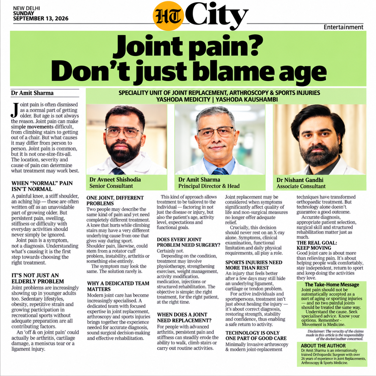 Joint Pain? Don’t Just Blame Age: Understanding the Real Causes